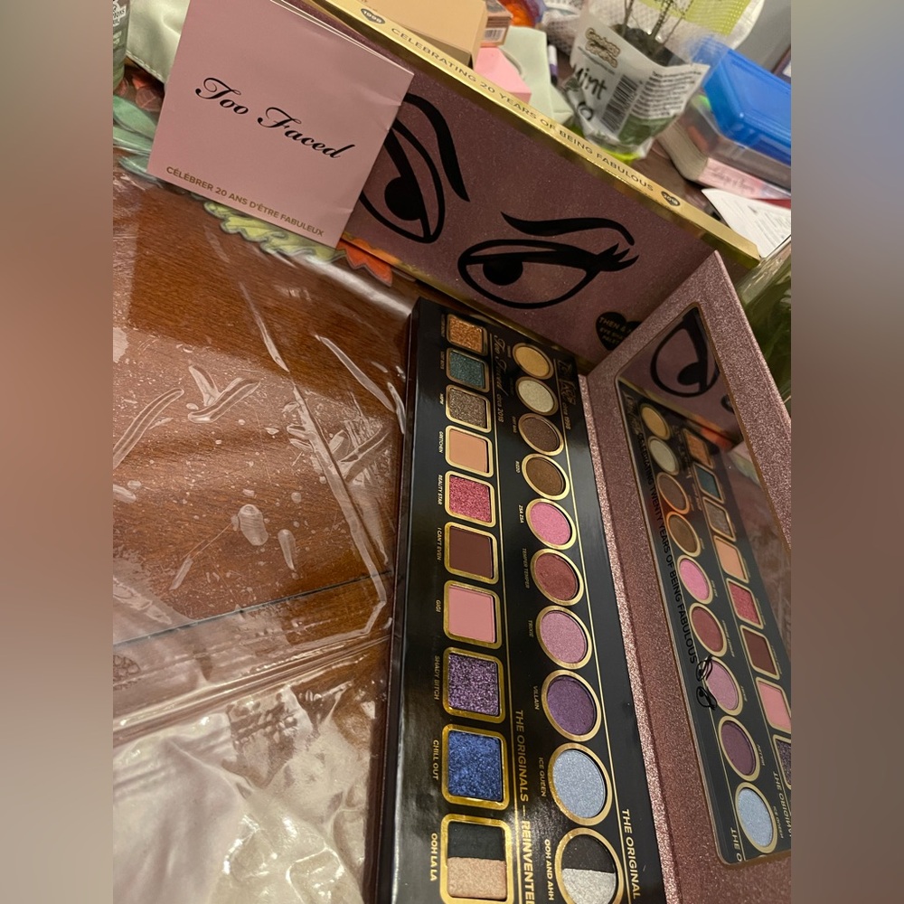 Too Faced Eyeshadow Palette with Gold and Purple Hues